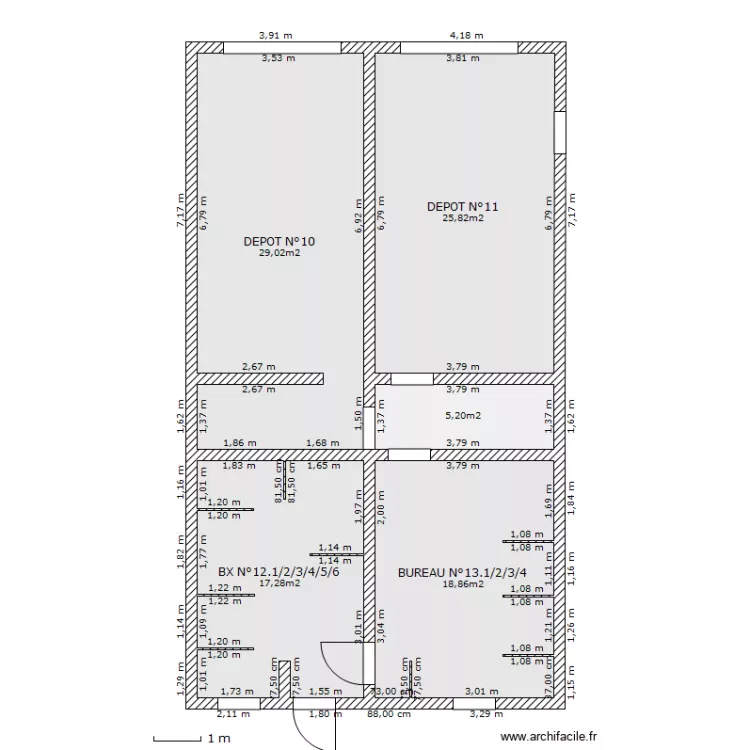 SOUS SOL DUDELANGE AVANT. Plan de 