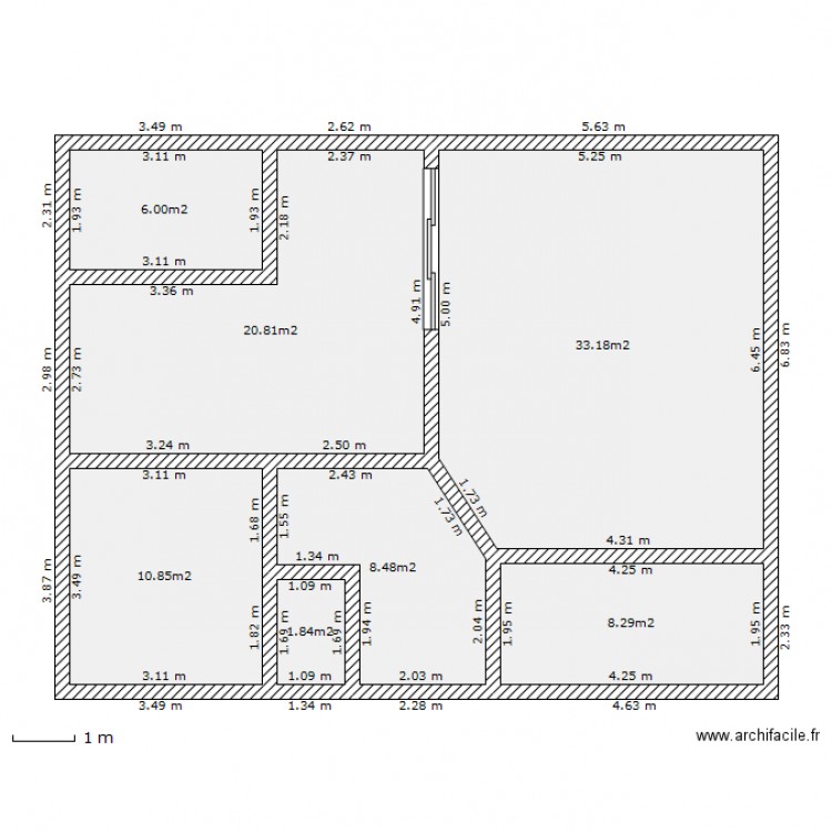 RDC LUDO. Plan de 0 pièce et 0 m2