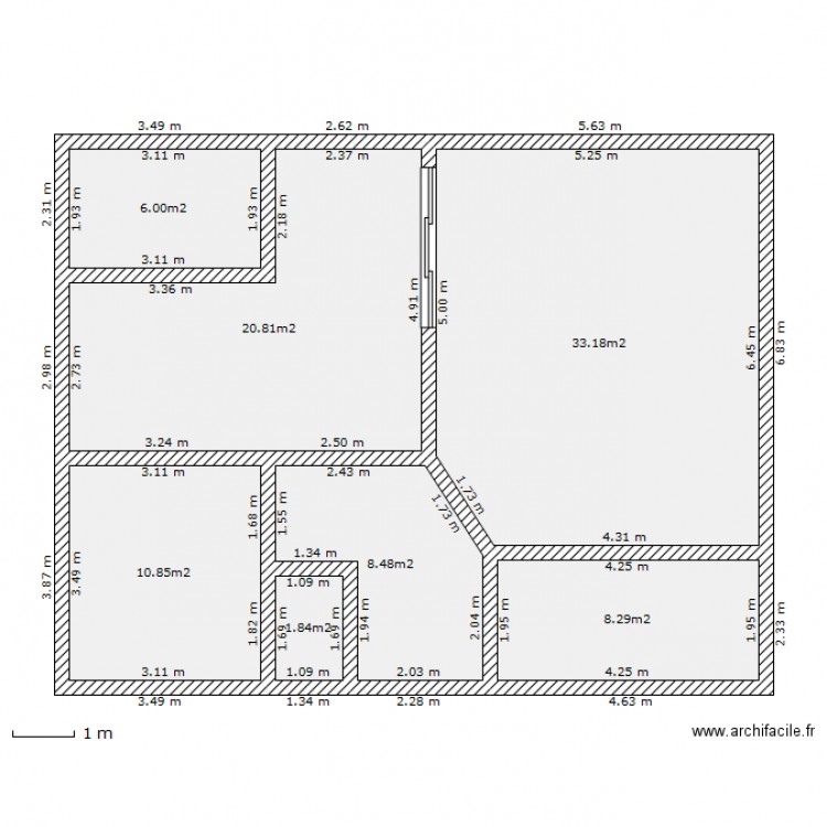 RDC LUDO. Plan de 0 pièce et 0 m2