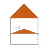 Plan de Coupe Facade Nord Projet