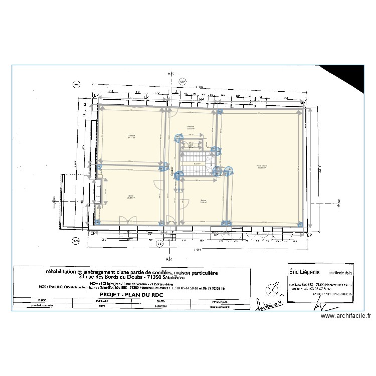 Fontaine Rdc V1 vierge. Plan de 0 pièce et 0 m2