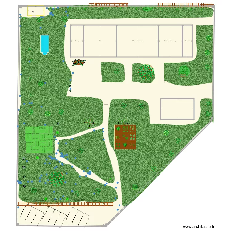 Am&eacute;nagement Jardin octobre 21 version 2. Plan de 