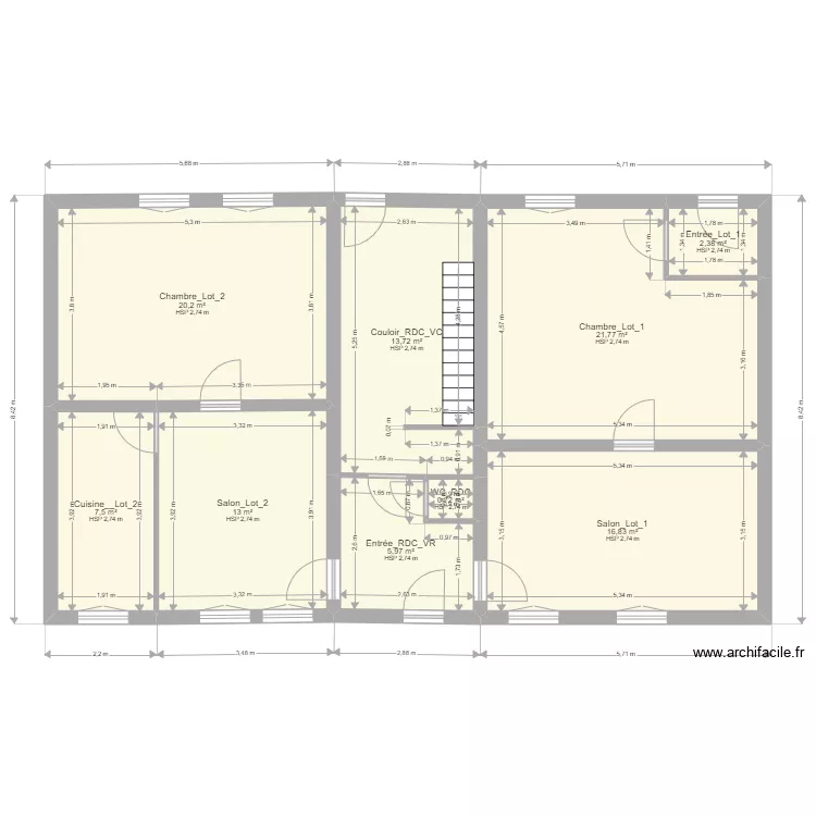 Projet Surduval_Brut. Plan de 