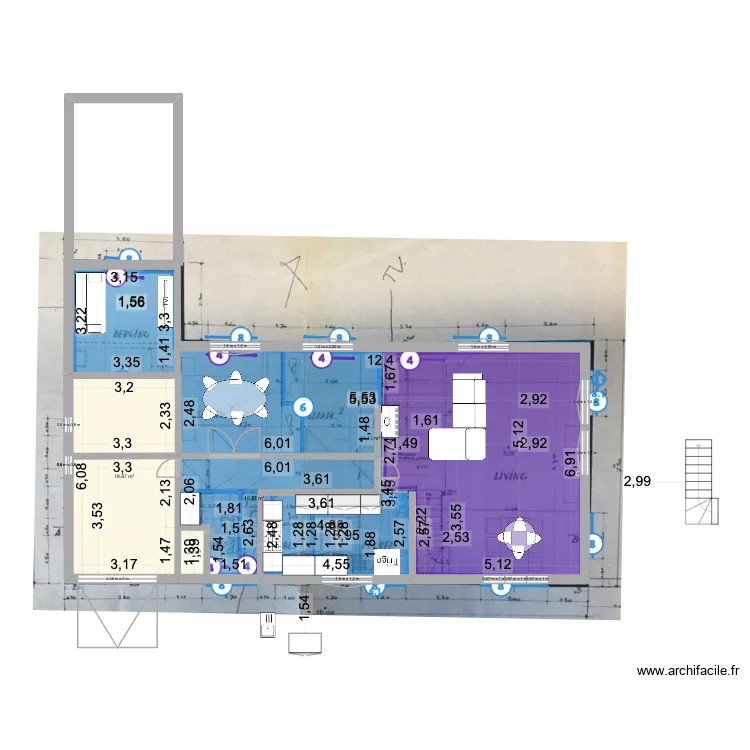 De panne Maison V10. Plan de 
