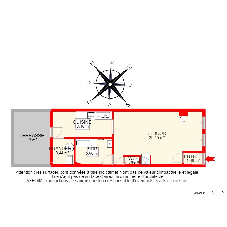 BI 13437 - . Plan de 19 pièces et 118 m2