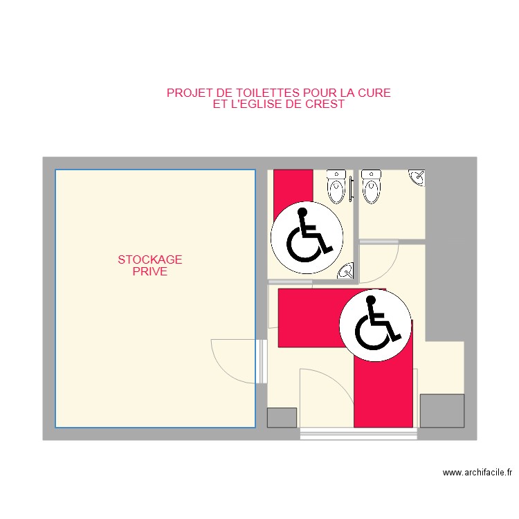 PROJET TOILETTES POUR TOUS CURE DE CREST2. Plan de 0 pièce et 0 m2