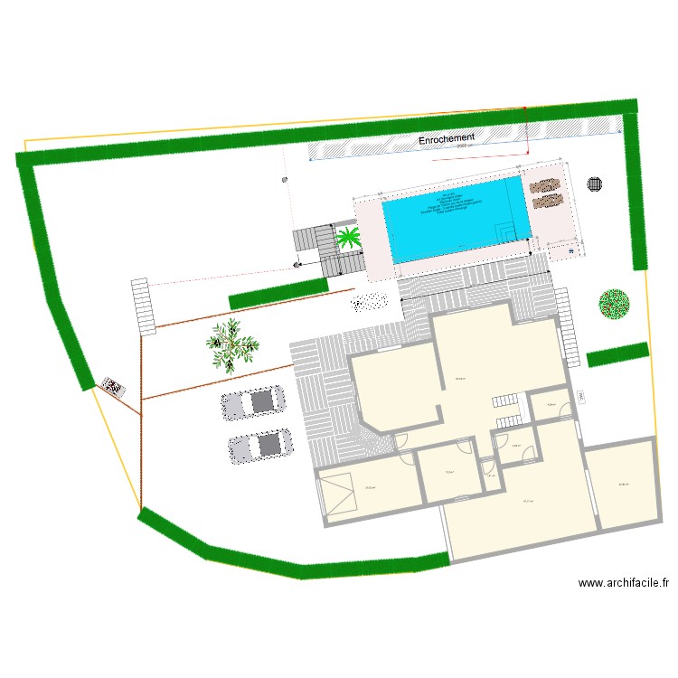 Agnelas piscine v11. Plan de 0 pièce et 0 m2