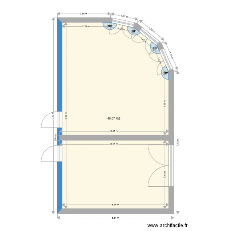 Bureau DG. Plan de 0 pièce et 0 m2