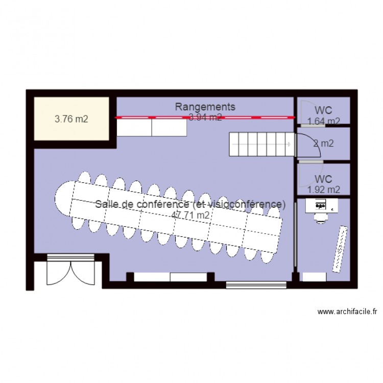 Salle de conférence 2. Plan de 0 pièce et 0 m2