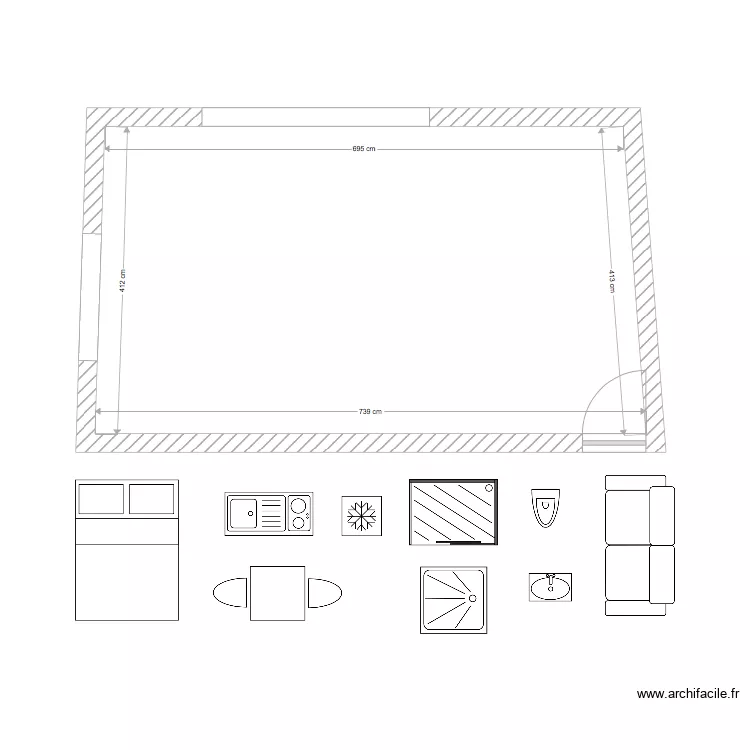 STUDIO LOFT. Plan de 