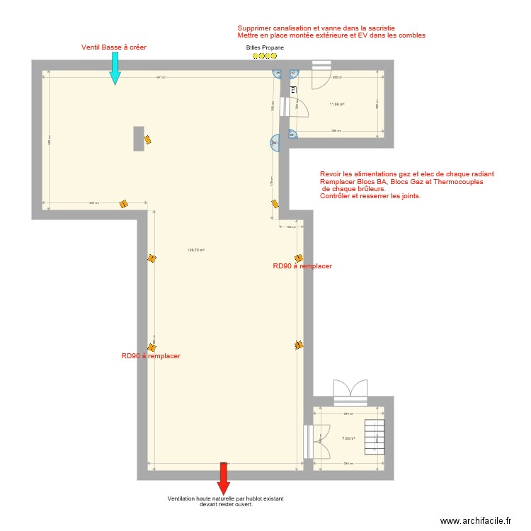 EGLISE AUTREY SUR MADON. Plan de 0 pièce et 0 m2