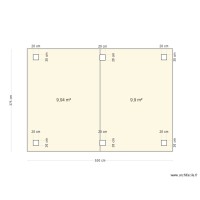 Vue de haut plan de masse