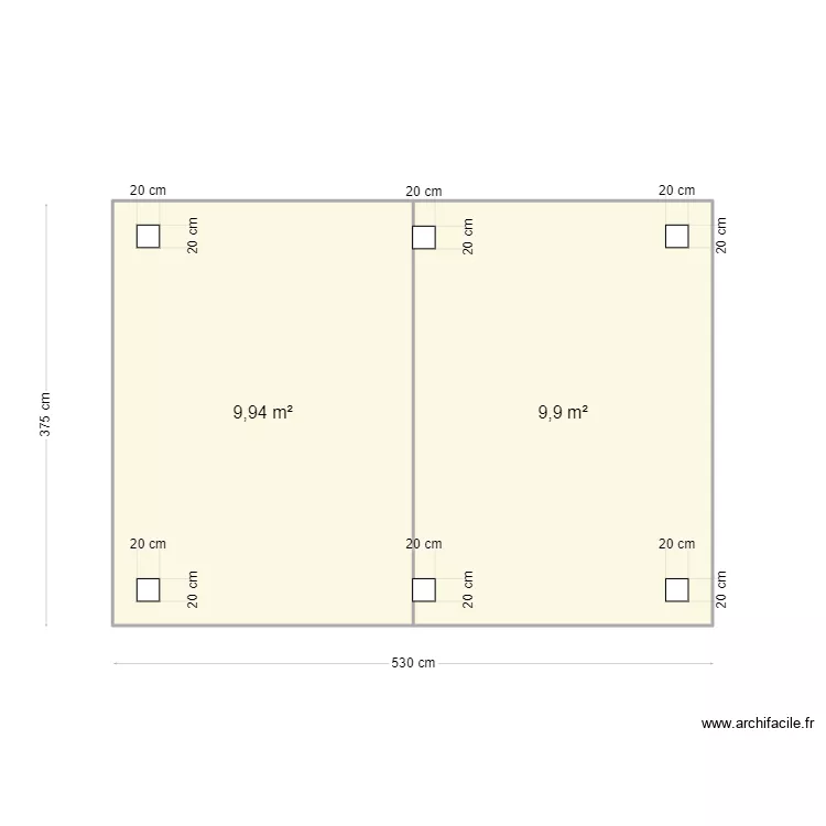 Vue de haut plan de masse. Plan de 