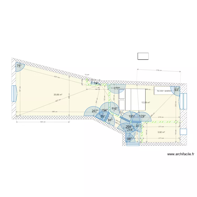 DAlembert Chambre et SDB v02. Plan de 
