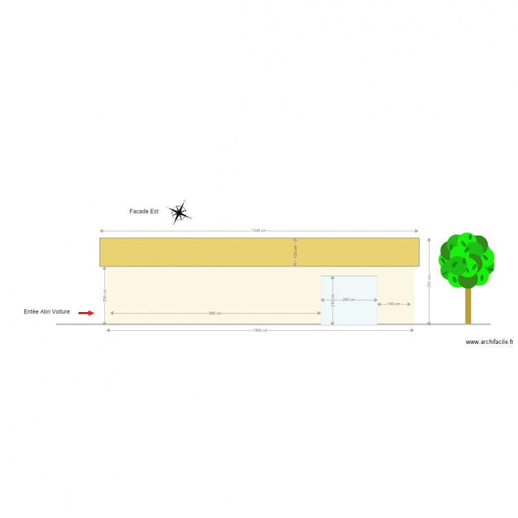 plan de coupe largeur. Plan de 0 pièce et 0 m2