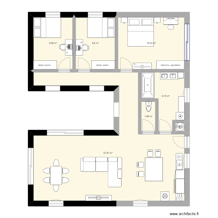 maison container. Plan de 0 pièce et 0 m2