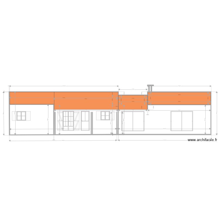 nouveau  projet  façade avantavec correction. Plan de 0 pièce et 0 m2