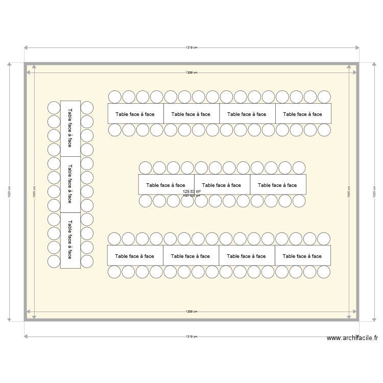 plan table. Plan de 0 pièce et 0 m2