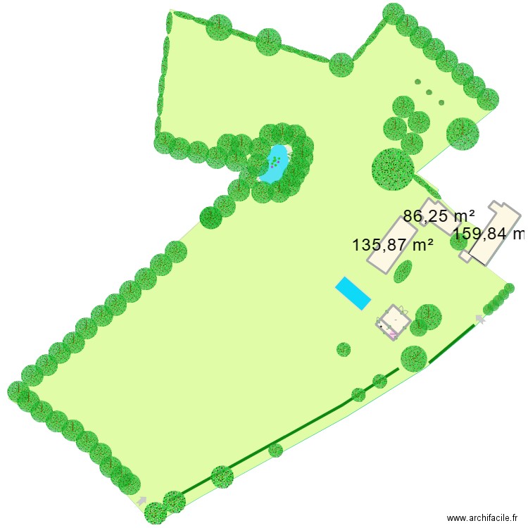 PLAN BARBOTTE SITUATION SIMPLE. Plan de 5 pièces et 444 m2