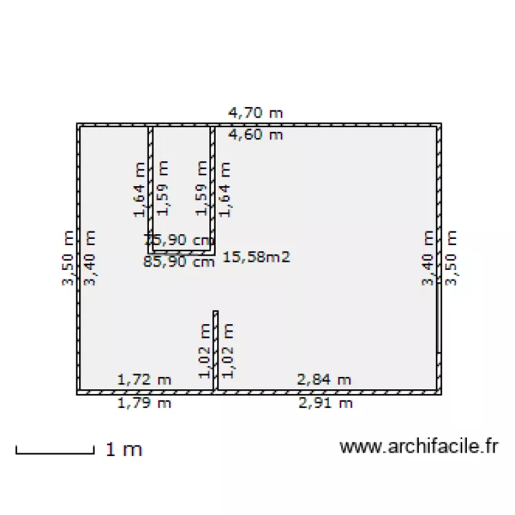 studio casernes. Plan de 
