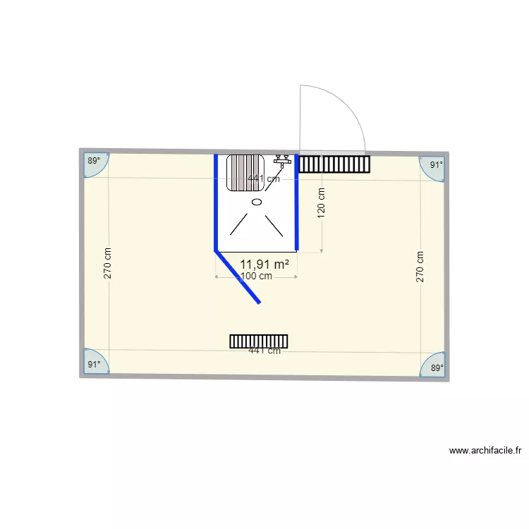 SDB BONNAFOUX (CHATEARENARD). Plan de 