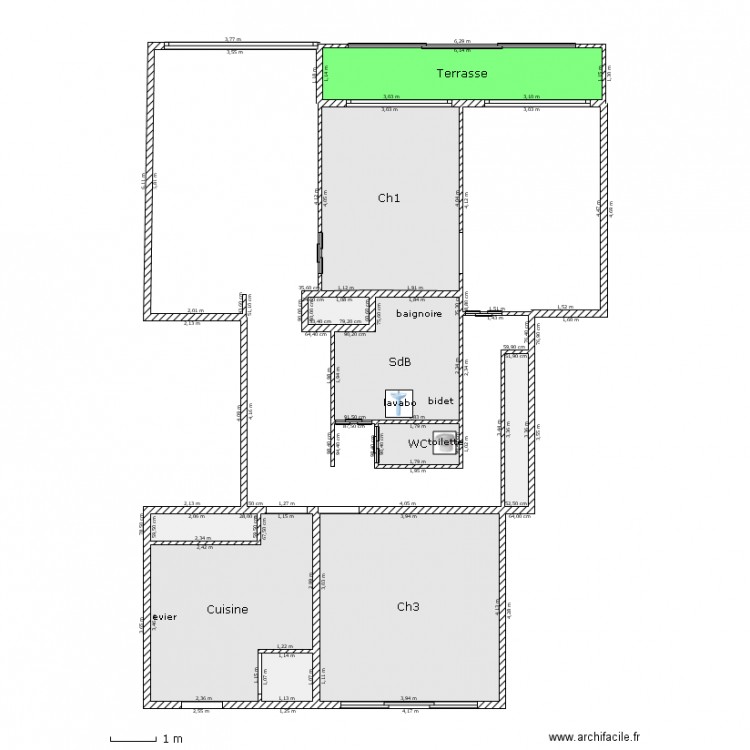 appart_5. Plan de 0 pièce et 0 m2