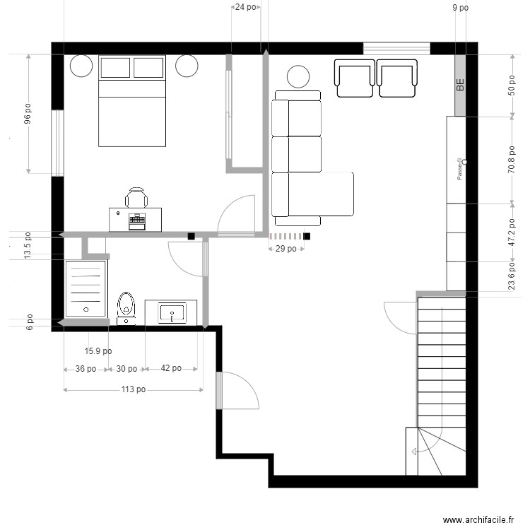 rouillard 4. Plan de 0 pièce et 0 m2
