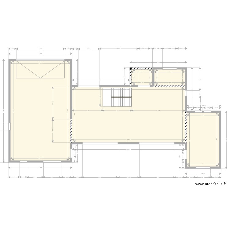 lecompte rdc1. Plan de 5 pièces et 194 m2