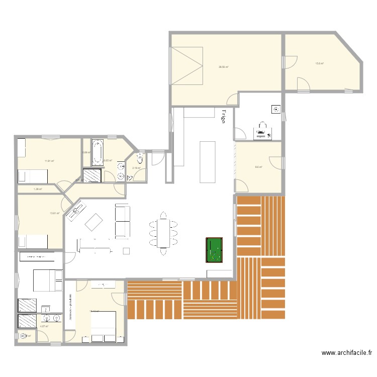 Agrandissement 2. Plan de 0 pièce et 0 m2