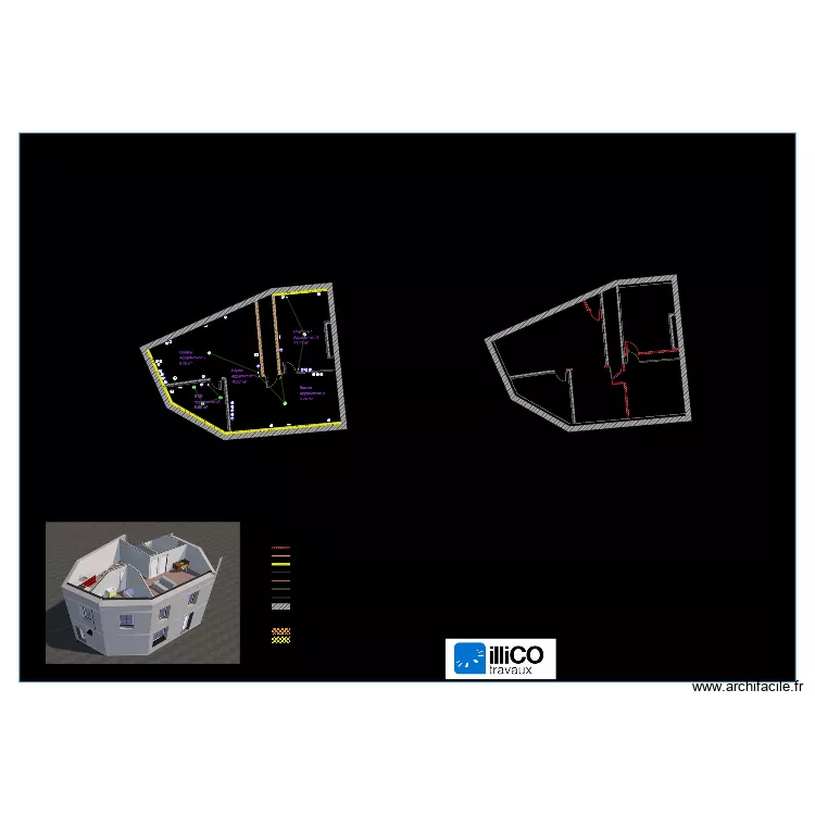 Plan implantation elec R2 appt 3. Plan de 