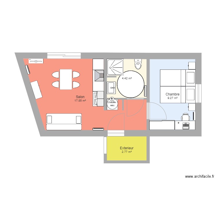 config actuelle. Plan de 0 pièce et 0 m2