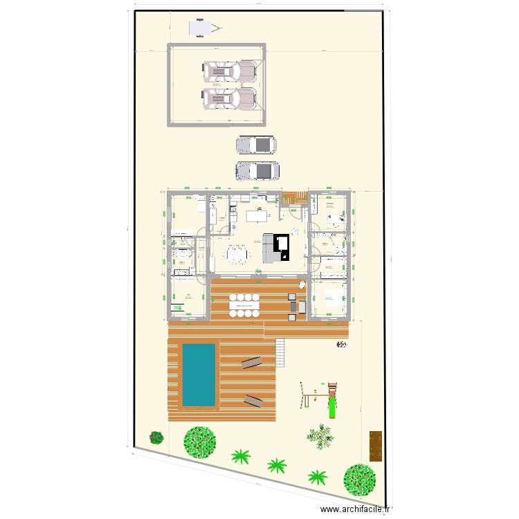 Version finale. Plan de 12 pièces et 1172 m2