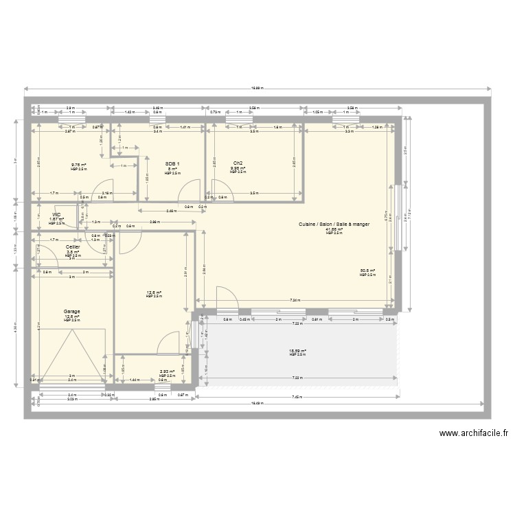 maison neuve. Plan de 0 pièce et 0 m2