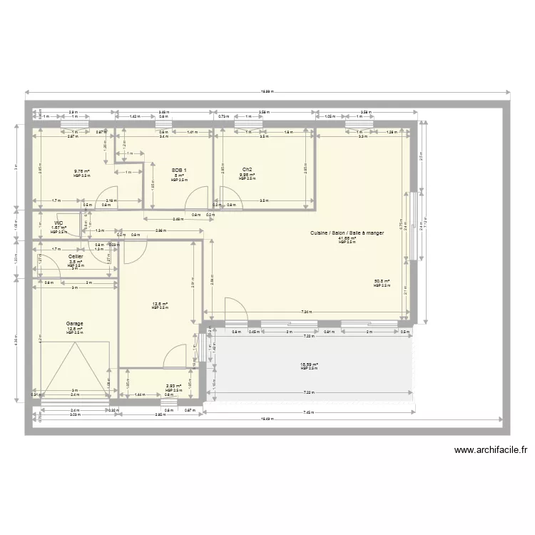 maison neuve. Plan de maison neuve. Plan de