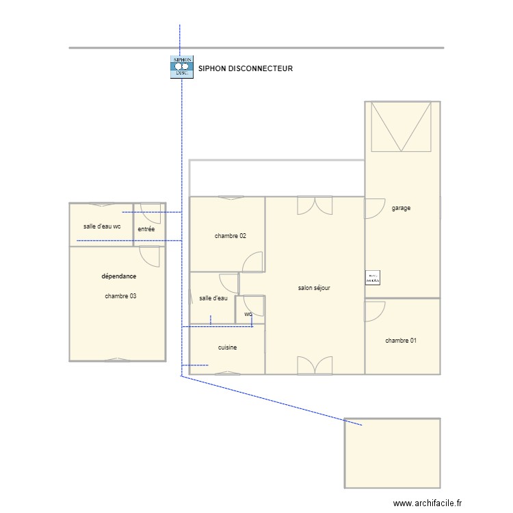 arville ASS 1298. Plan de 12 pièces et 128 m2