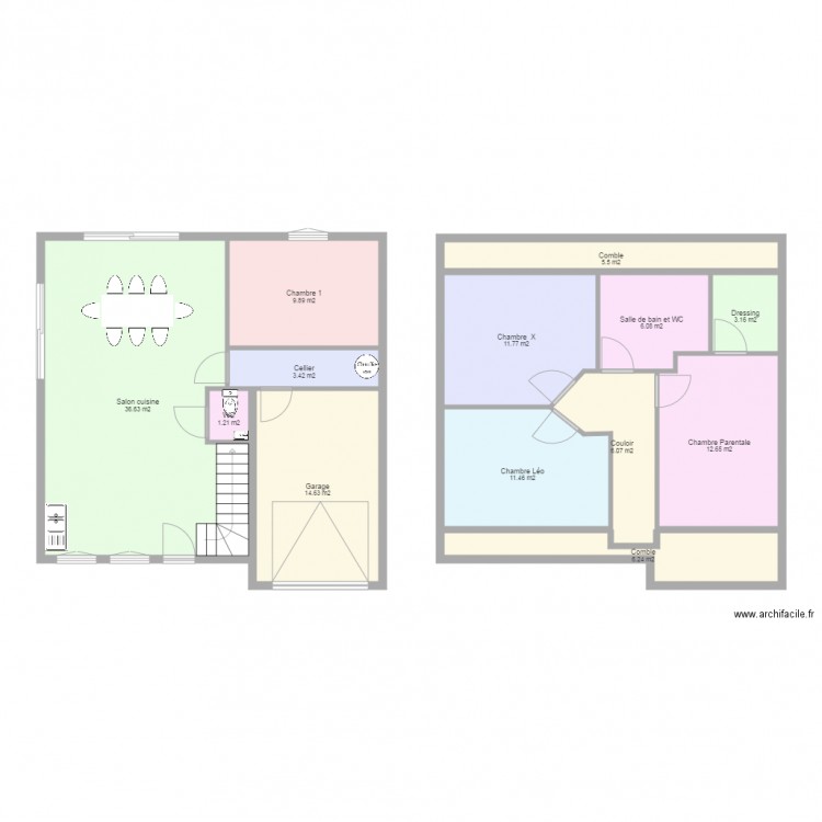 maison 85m2 complet. Plan de 0 pièce et 0 m2