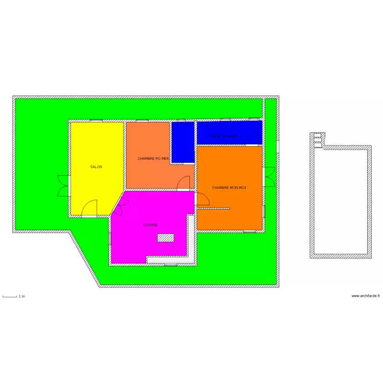 Maison Nakon Si Tammarat 02. Plan de 