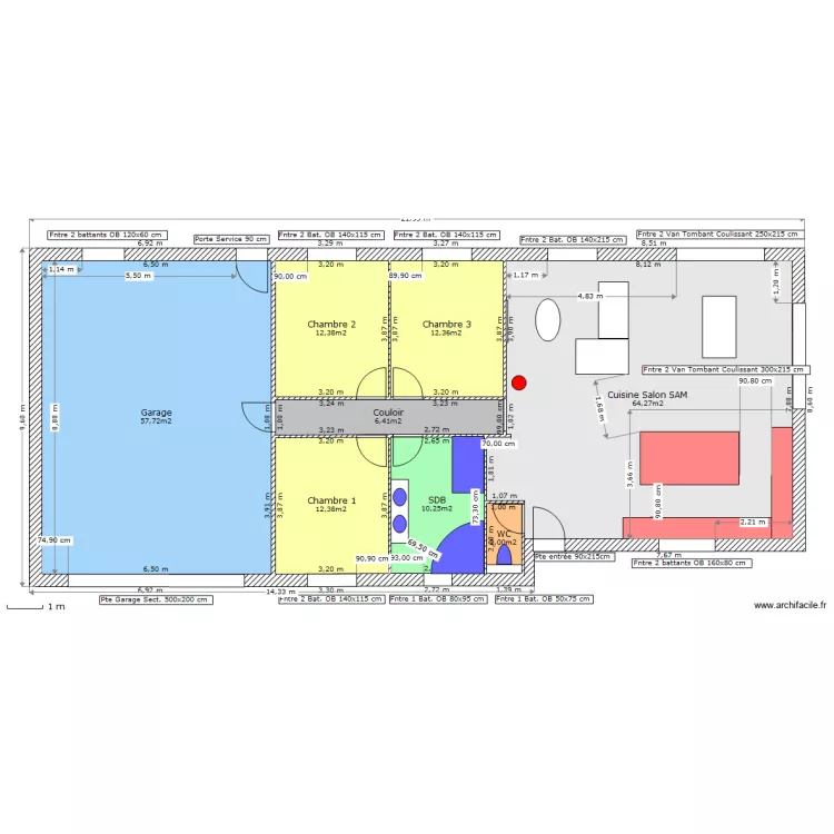 Courbet Simon - Uxegney Meublé. Plan de Courbet Simon - Uxegney Meublé. Plan de