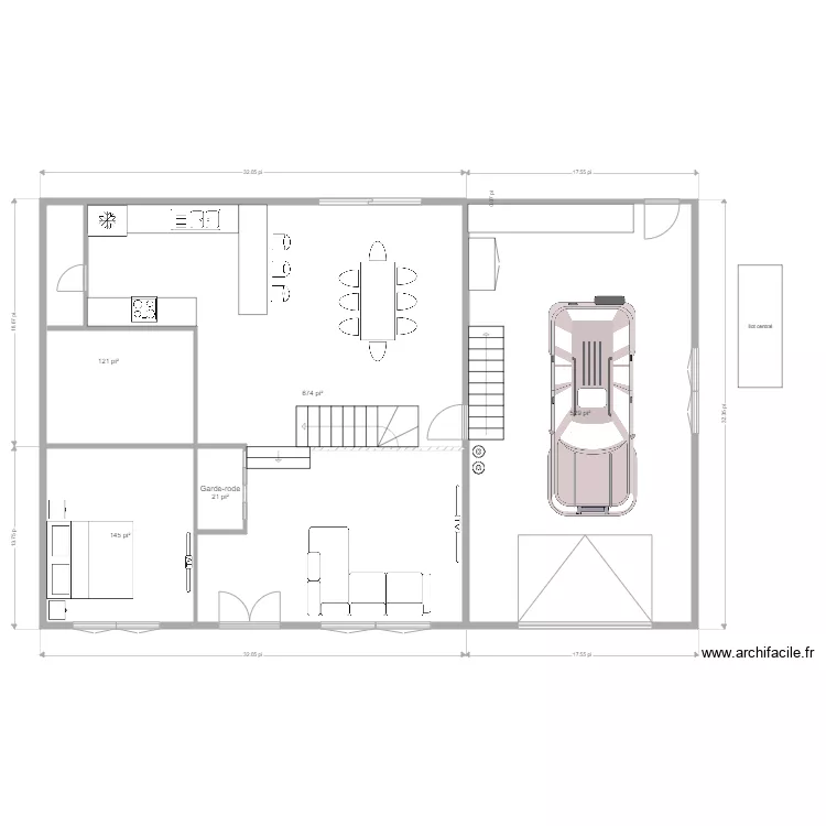 Maison Chantal 4. Plan de 
