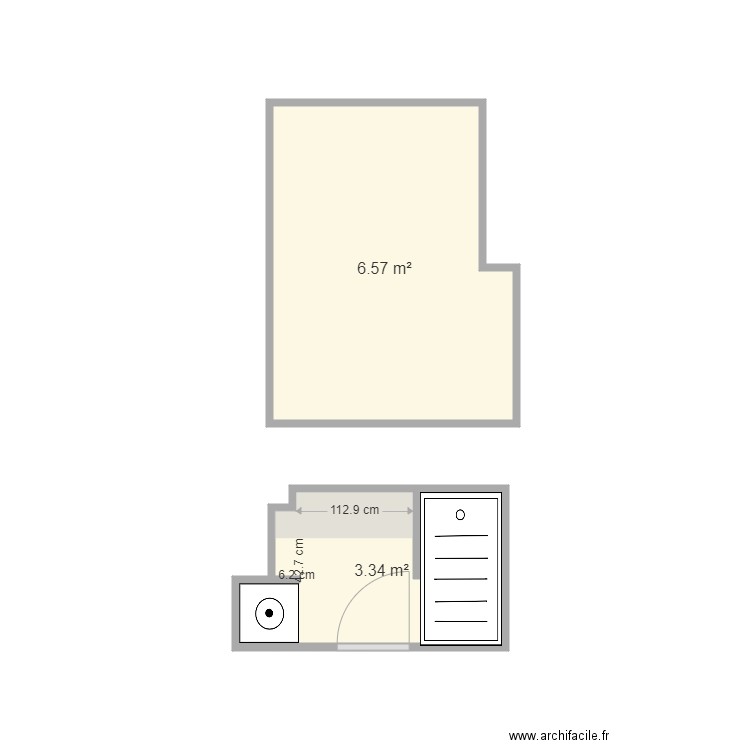 salle d eau pyrenees. Plan de 0 pièce et 0 m2