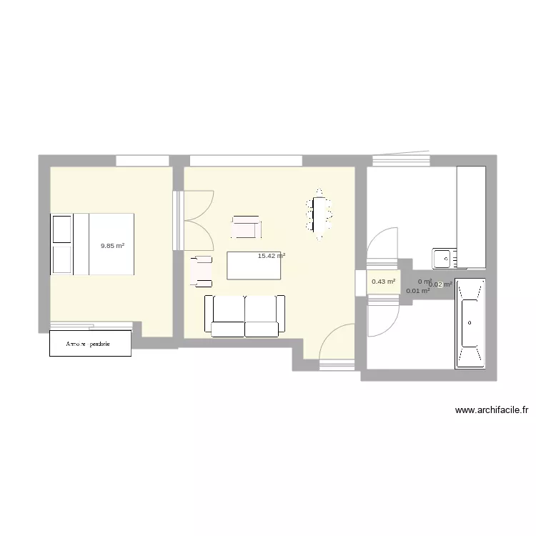 Appartement. Plan de 