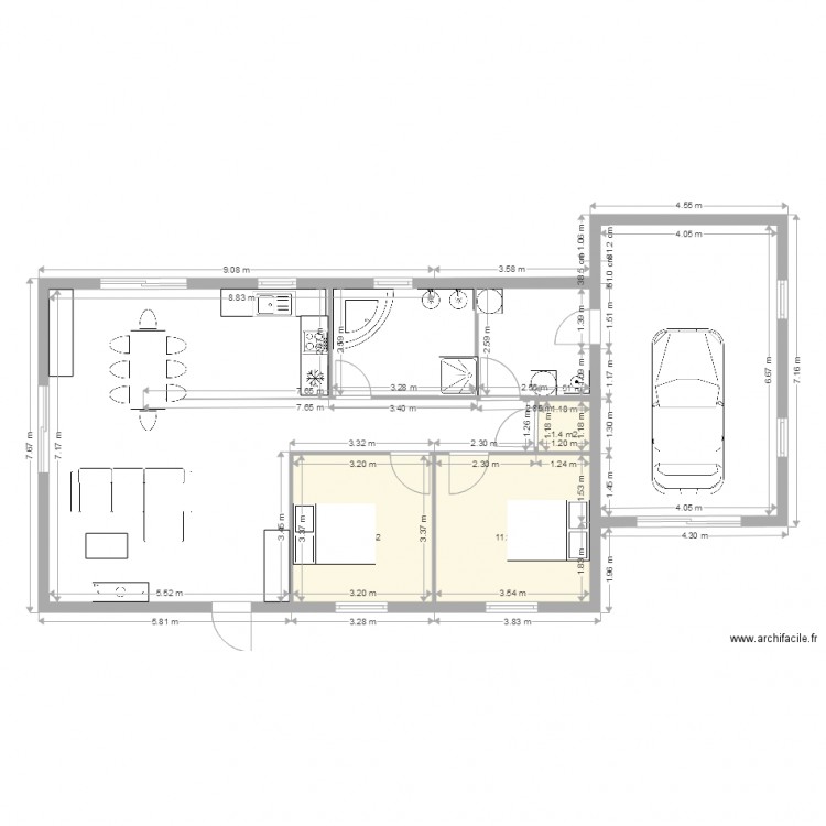 pl2. Plan de 0 pièce et 0 m2