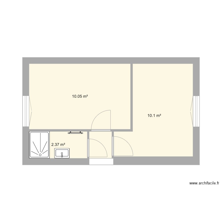 cloisonnement extension. Plan de 0 pièce et 0 m2