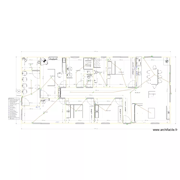 Maison elec. Plan de 