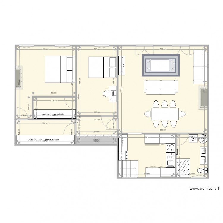 appart girardot projet. Plan de 0 pièce et 0 m2