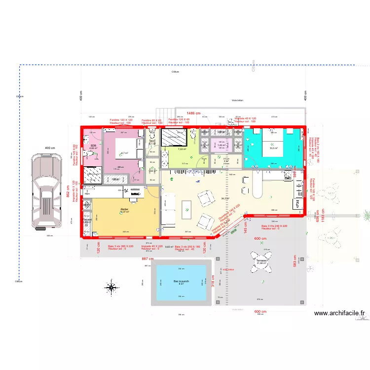 la Balinaise Brique 4. Plan de 