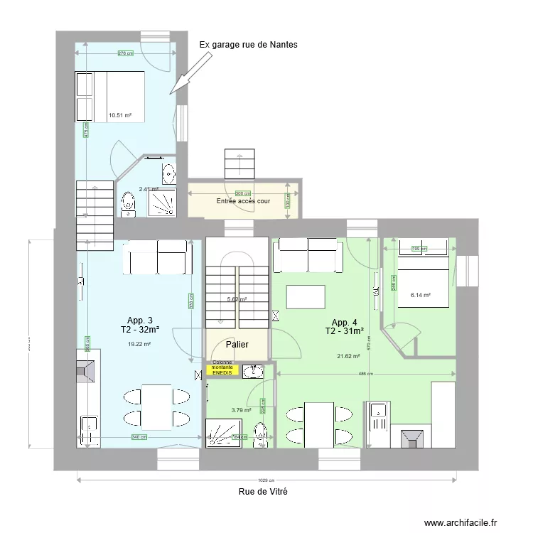 Nantes Etage 1 modif 4. Plan de Nantes Etage 1 modif 4. Plan de
