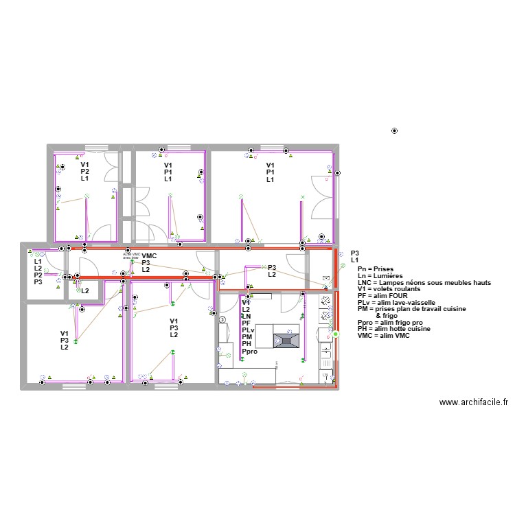 etage BB 2 composants élec bb v2. Plan de 0 pièce et 0 m2