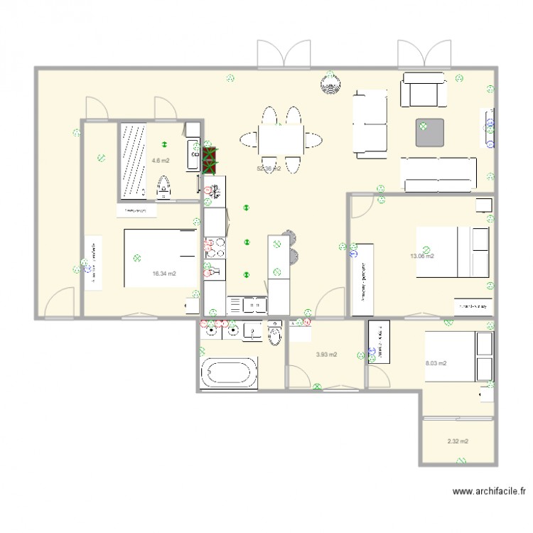 Maison HERIN V1. Plan de 0 pièce et 0 m2