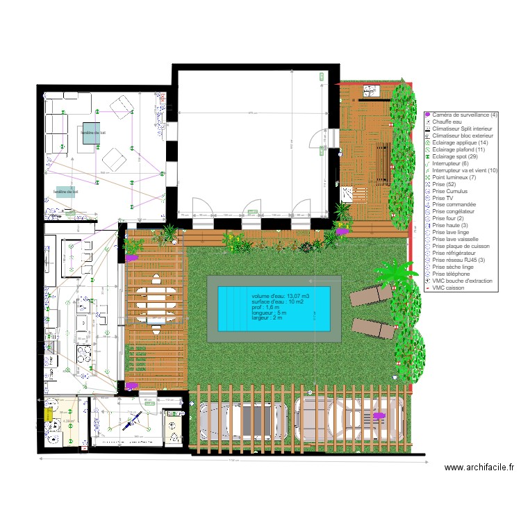 extension 2. Plan de 0 pièce et 0 m2